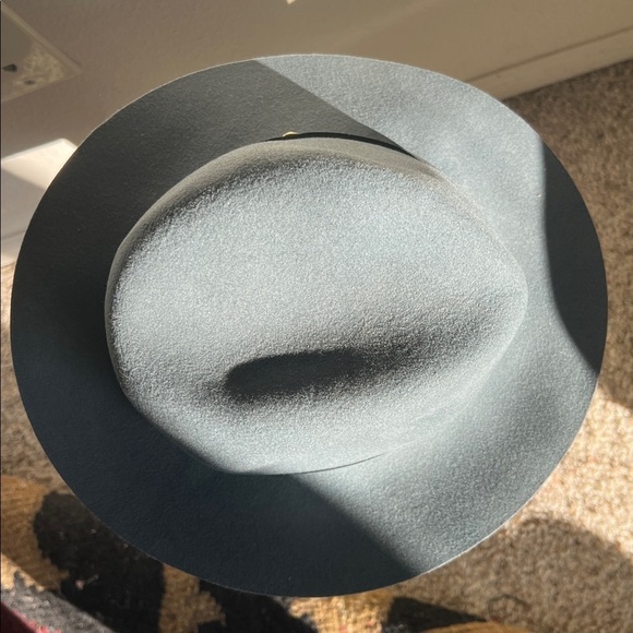 rag & bone Women’s Slate Gray Felt Floppy Brim Fedora Size Medium